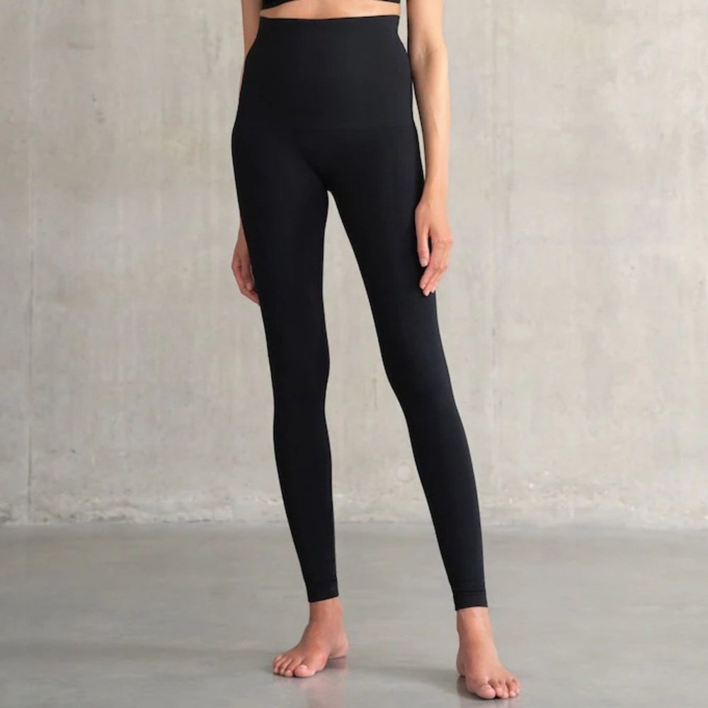 Seraphine Seamless Postpartum Compression Leggings - Black Size Small